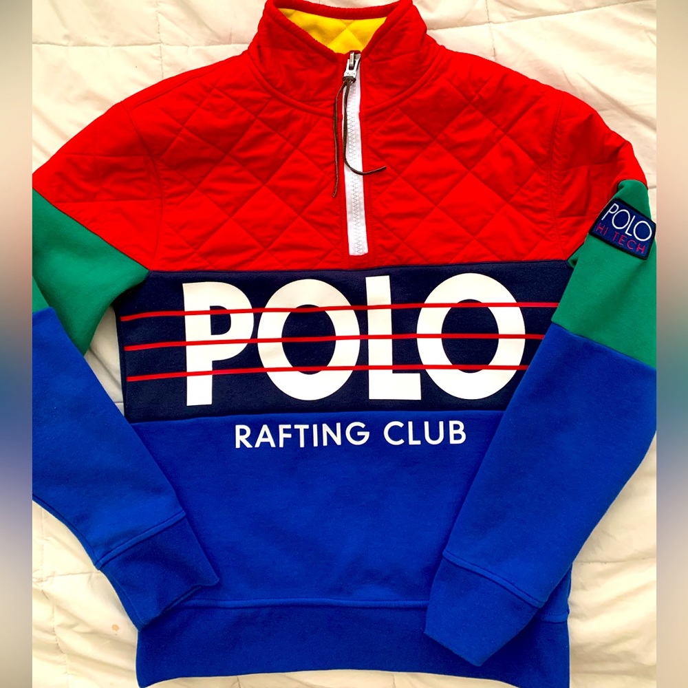 POLO RL RAFTING CLUB LIMITED EDITION PULLOVER—- WORN ONCE, LIKE NEW! SZ SMALL